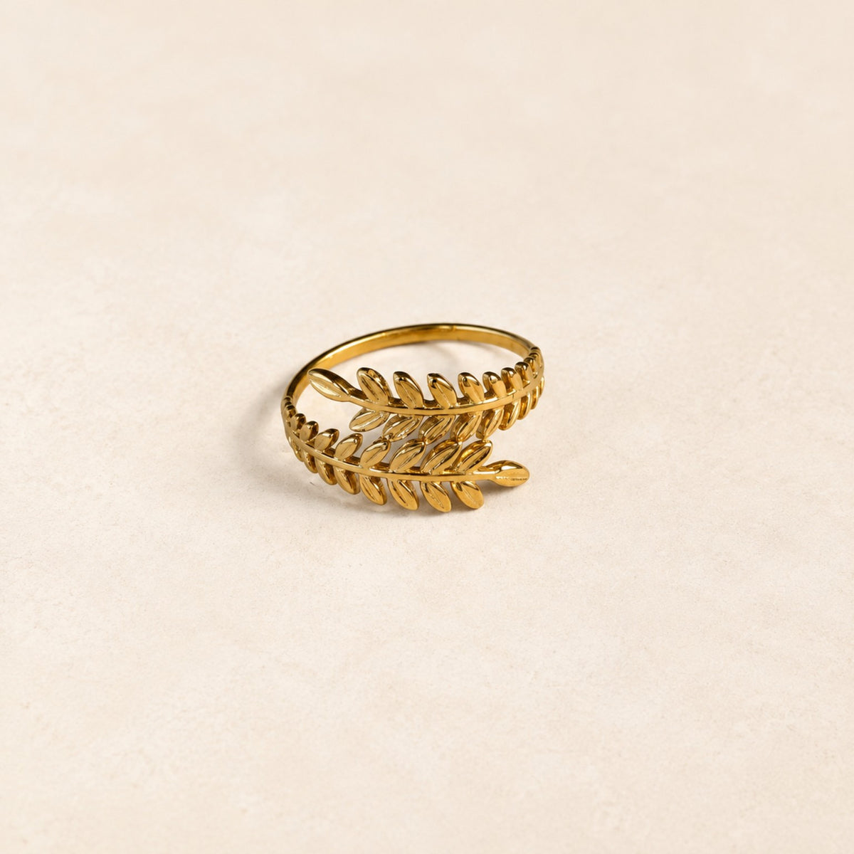 Anel Laurel Dourado