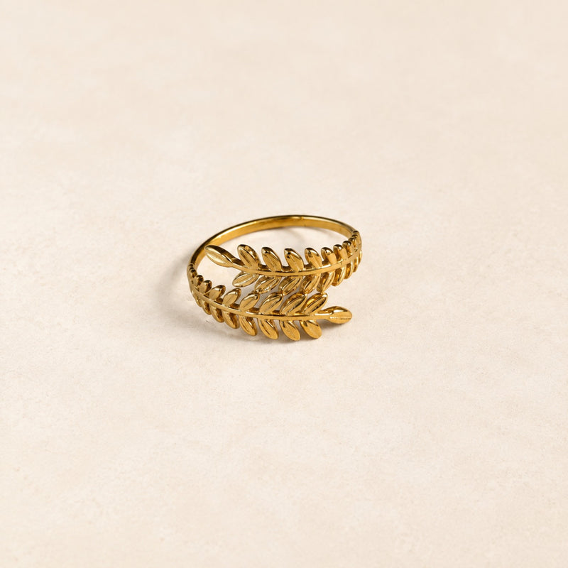 Anel Laurel Dourado
